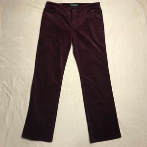 RALPH LAUREN Cordoroy Classic Straight Jeans Sz 14